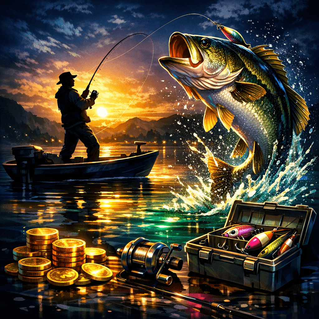 Big Bass Bonanza themed artwork
