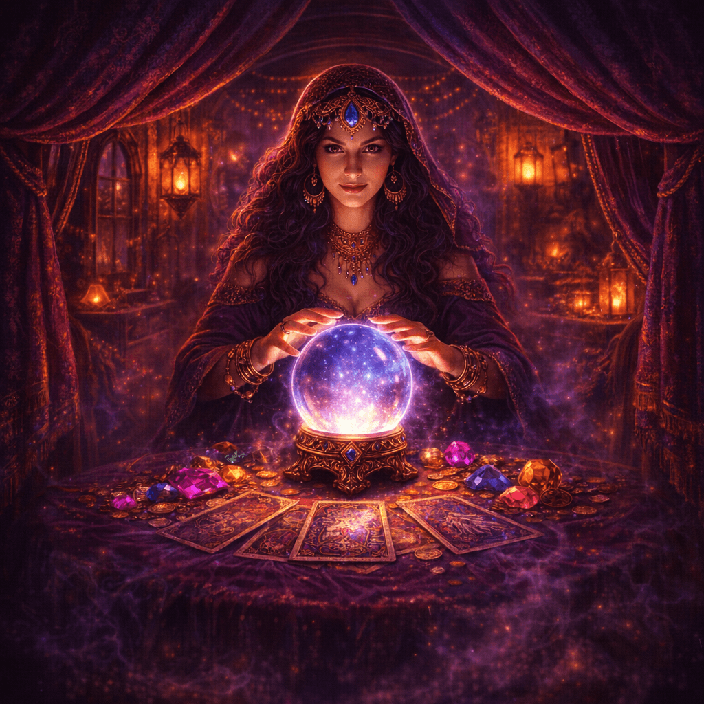 Madame Destiny Megaways themed artwork