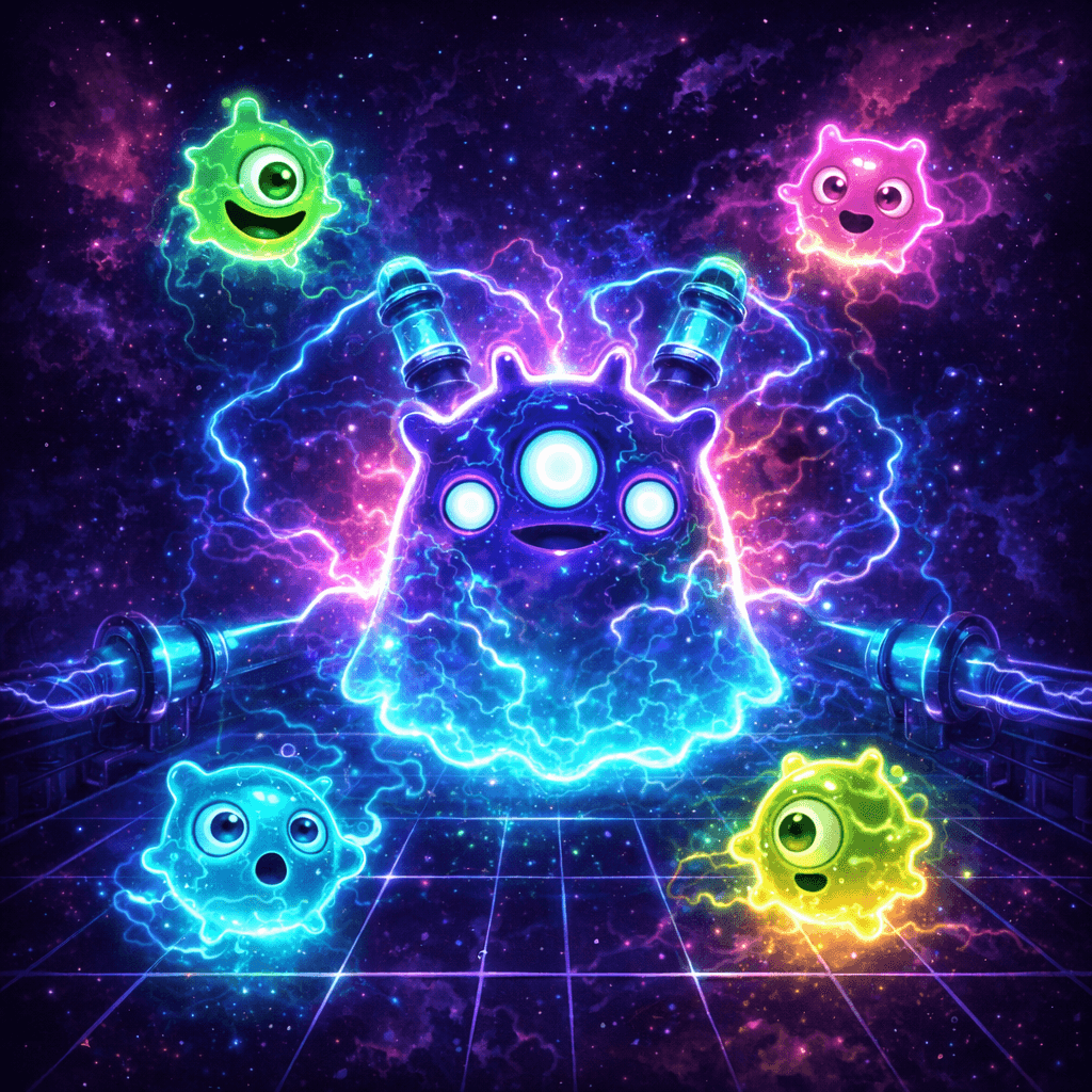 Reactoonz themed artwork