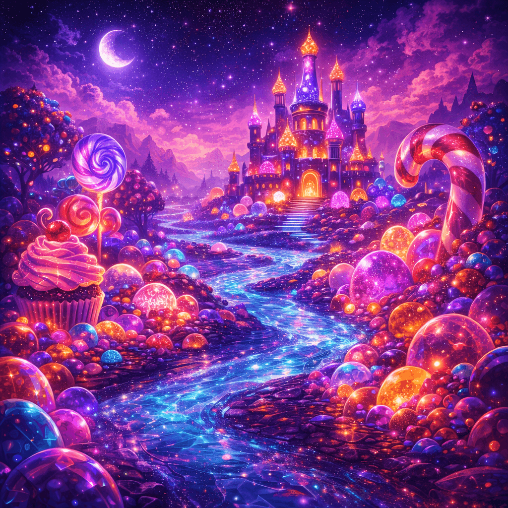 Sugar Rush themed artwork